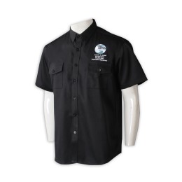 R331 professional custom-made men's short-sleeved shirts Personal design Black embroidered shirts Short-sleeved shirts Supplier milena chavez, USA R331 professional custom-made men's short-sleeved shirts Personal design Black embroidered shirts Short-sleeved shirts Supplier milena chavez, USA